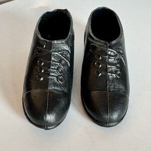 Vintage 1960s Hasbro GI Joe Black Dress Parade Marine Shoes Doll Accessories
